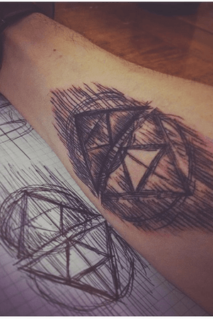 First one, but certainly not my last one... own take on Triforce from Zelda - made by @tuphoung.tattoo from Hanoitattoo44haibatrung in Vietnam 