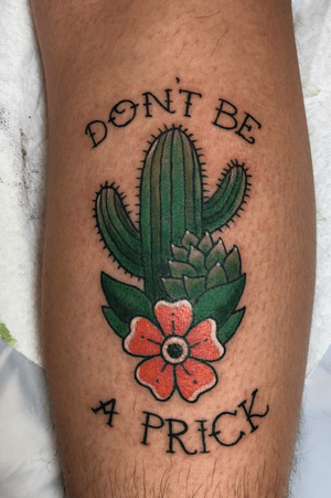 Cactus and Succulents Traditional Tattoo #cactus #succulents #traditional #traditionaltattoo #flower 