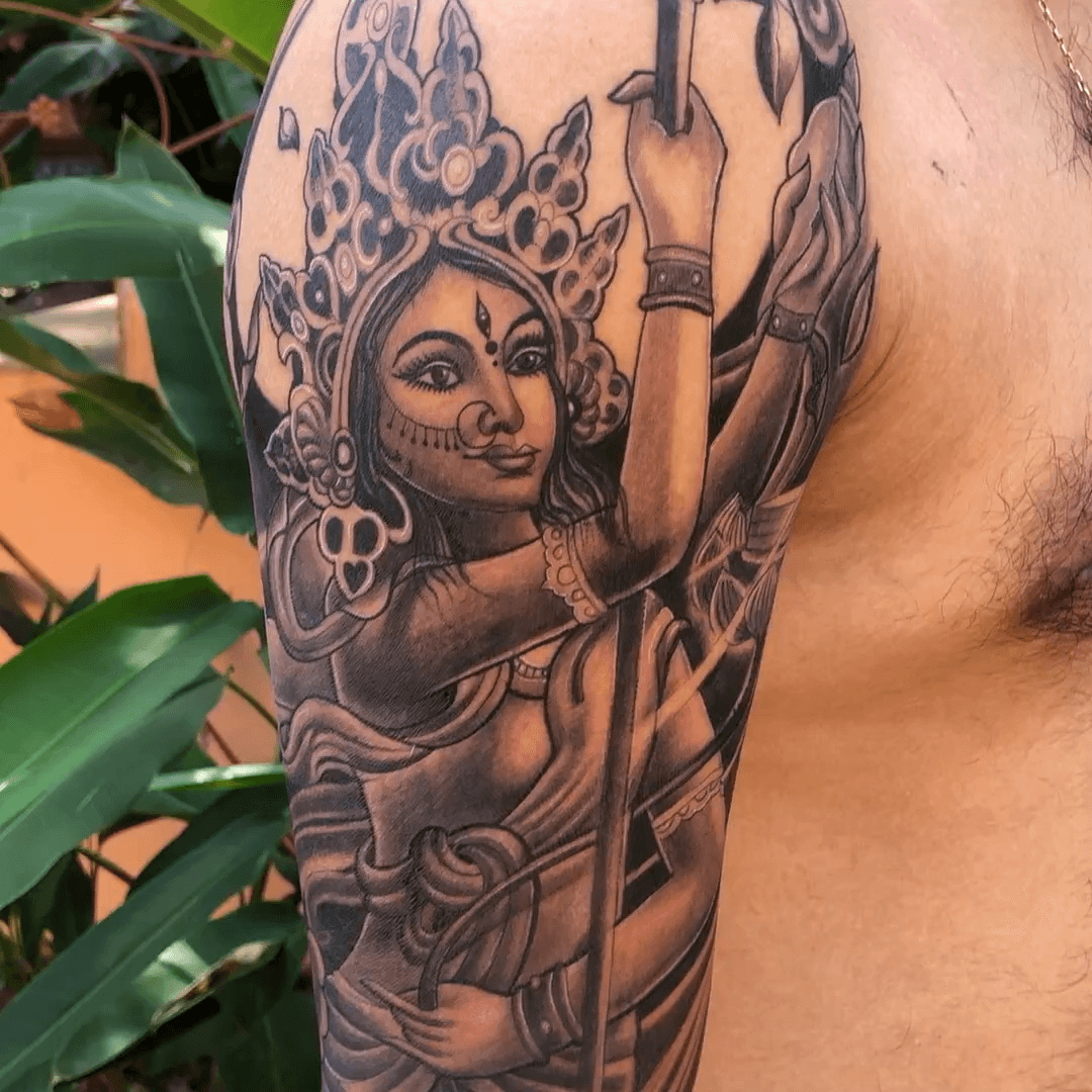 Naksh Tattoos on Twitter Devi Durga is considered as the feminine epitome  of strength The goddess Durga also known as Shakti or Devi is the  protective mother of the universe Want an