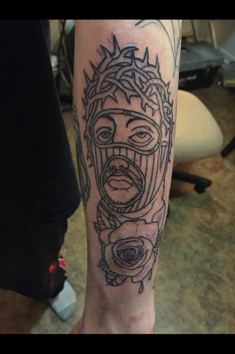 Tattoo uploaded by Family Circle Tattoo • Robber half sleeve start