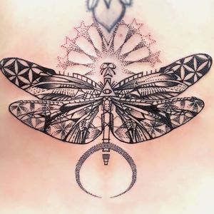 Sacred geometric Dragonfly