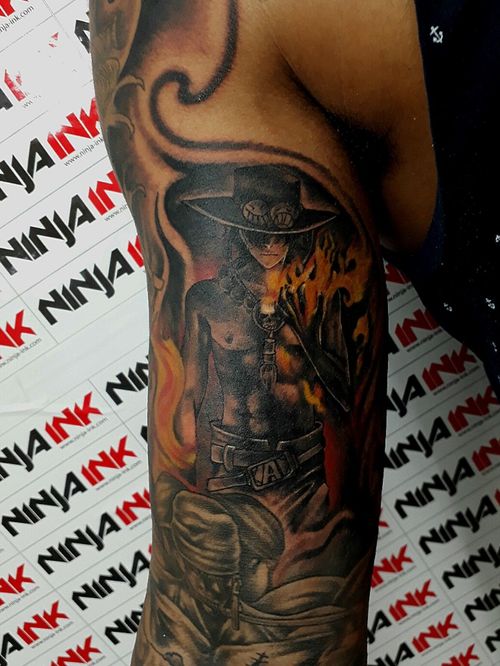 Tattoo Uploaded By Jay Luffy Ace Onepiece Tattoodo