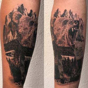 #tattoo #tattoos #tattooing #tattooartist #ink #inked #inkedgirls #inkedgirl #tattoomodel #inkstagram #besttattoos #besttattooartists #customcolourtattoo #tyrol #austria #beartattoo #bear