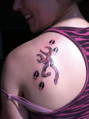 pink browning tattoos for women