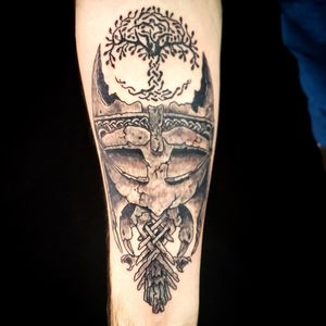 Viking Nordic style piece I drew up for client