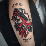By Karl Cooper @kcoopertattoo #traditional #traditionaltattoo #oldschool #oldschooltattoo #jordan #london