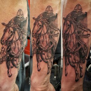 Warrior on horseback 