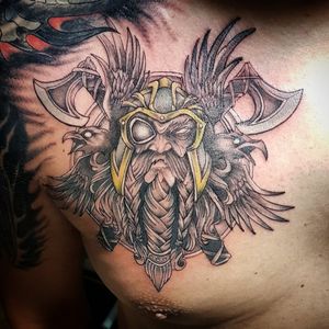 Viking tattoo Odin,Thor father's