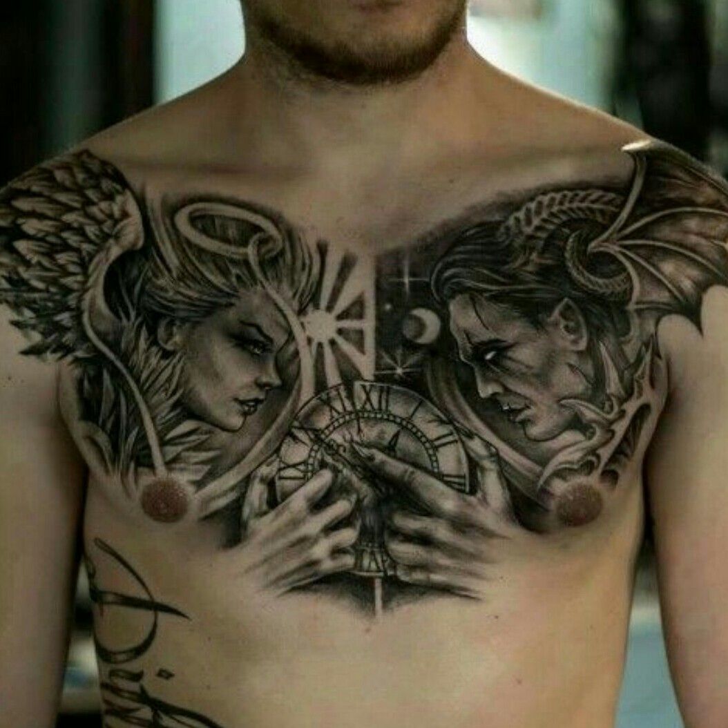 Top 39 Wing Chest Tattoo Ideas  2021 Inspiration Guide