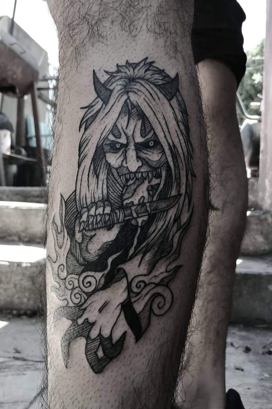 Neo traditional grim reaper tattoo  Tattoogridnet
