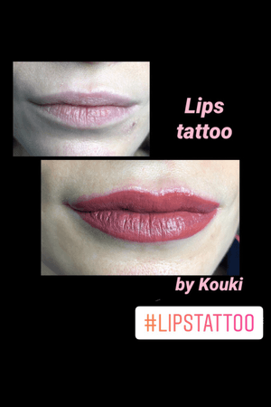 Lips tattoo