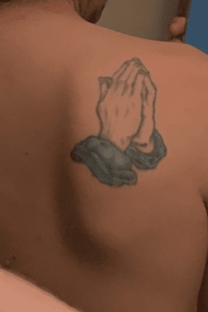 Praying hands, because i beleive in the power of prayer.
