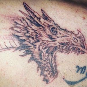 #نمونه_کار قدیمی ؛جهت گرفتن وقت تاتو ؛آموزش تاتو بهم دایرکت بدین #tattoo#tat#irantattoo#tehrantattoo#karajtattoo#karajtattooartist#dragon#dragontattoo#vikings#inkedboy#tatouage #ink