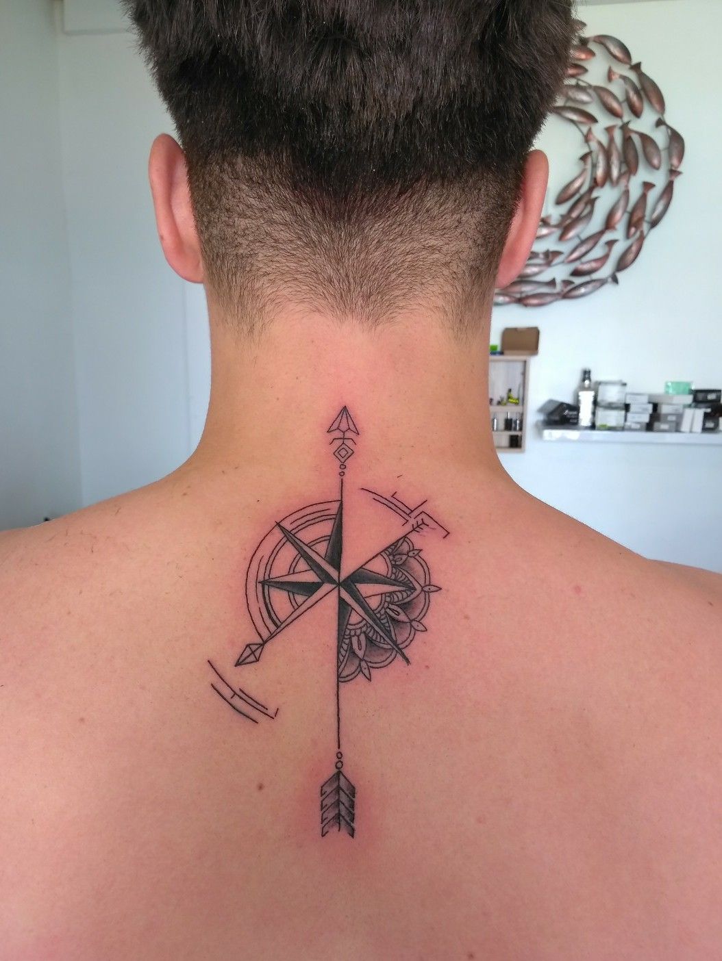 Update 90+ about compass neck tattoo super cool - in.daotaonec