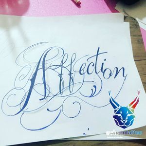 #lettering #letteringtattoo #affection #affectiontattoo by #ehsunx