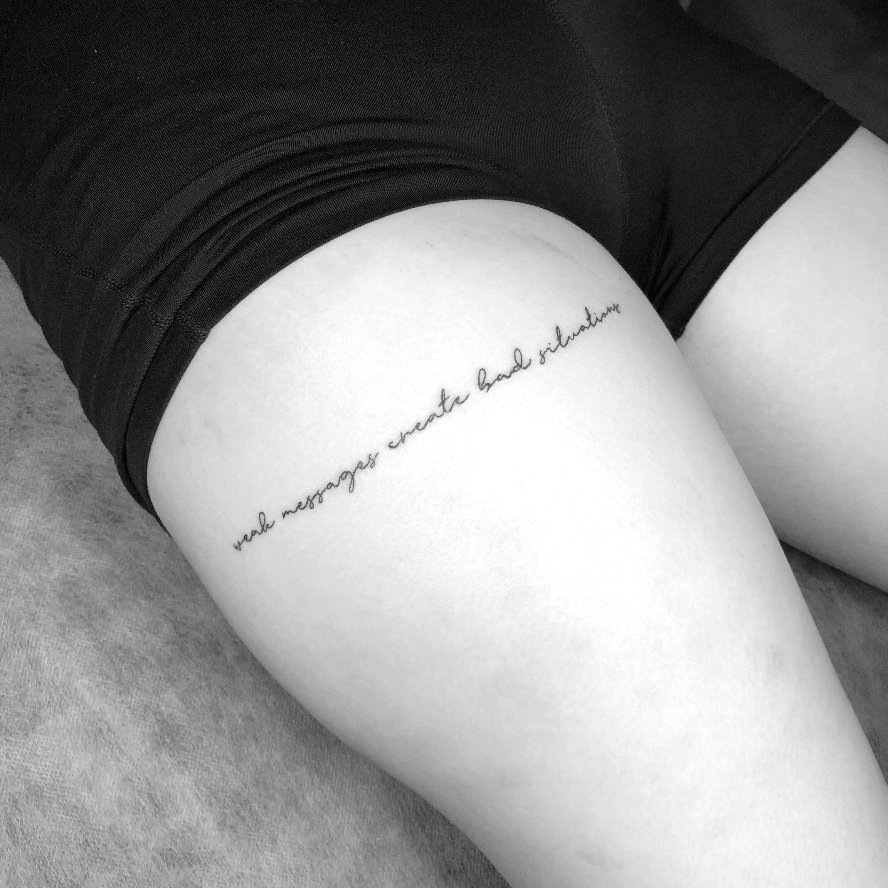 Thigh Tattoos Quotes Be Inspired by Artistic Designs and Spiritual  Meanings  Certified Tattoo Studios