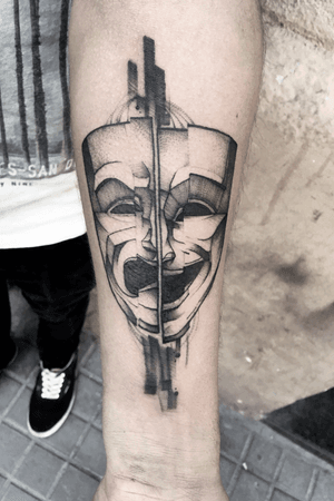 #mask #tathre #ink #inked #blackwork #tattoo #tattoodo #skechttattoo 