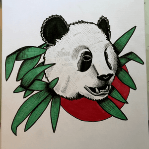 Neo traditional panda flash 