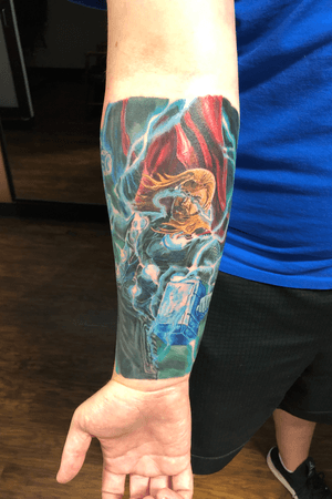 First part of a half sleeve thor piece. Exicted to finish this!!!!!