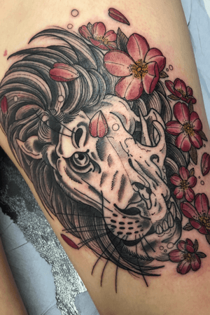 Almost finiahed lion/ skull 🌞