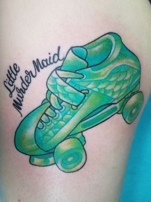 Roller Derby/Mermaid tattoo