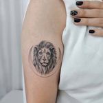 Mini Lion for Jaicx #lion #minimalist #microtattoo #cute #blackandgray #microportrait #smalltattoos #asian #moon #tinytattoos #delicate #fineline #welove #tattoodo #inkedgirls #ph #animals #fierce #arm #simple