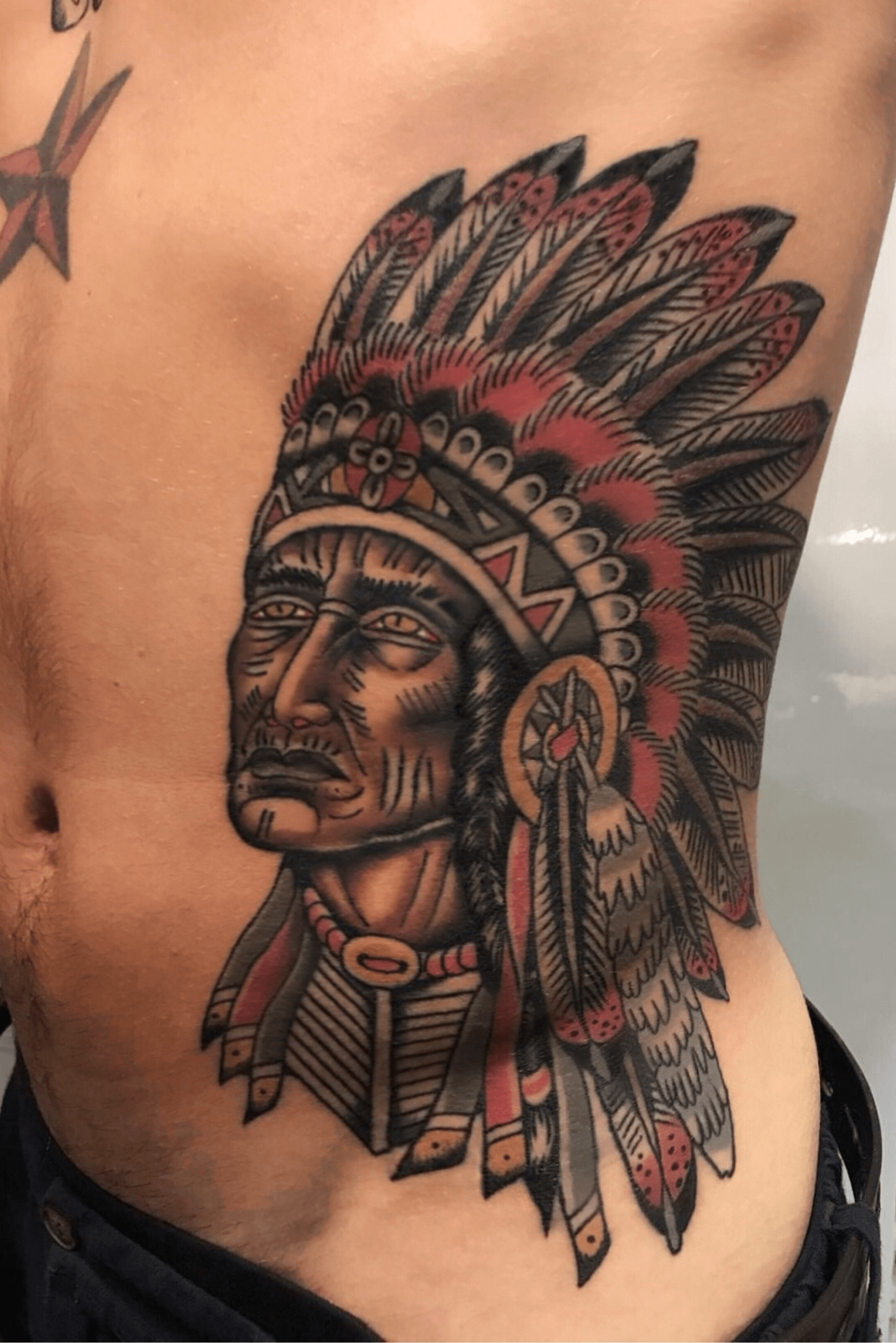 Tattoo uploaded by Joseph Mowel • Cleveland Indians chief. • Tattoodo