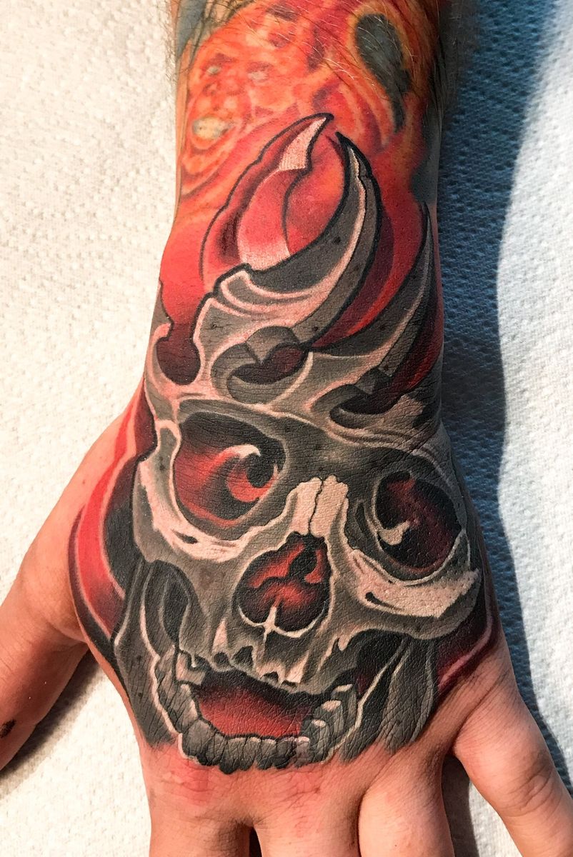 Tattoo uploaded by Stephen Elstone • Skull job stopper • Tattoodo