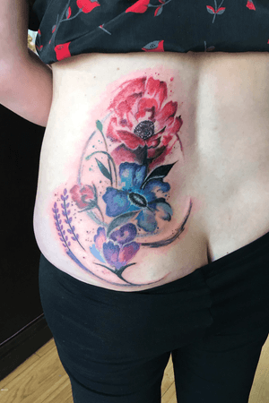 !!!Hard cover up!!!!Freehand flowers in watercolorDone at @vladbladirons@worldfamousinkInfo e booking:@electricvintagetattoo-tembotattoo@gmail.com#tattoo #tattoois #tattooing #sketchtattoo  #tattooer #tattooist #tattooart #love #tattoolove #watercolortattoo #watercolor #watercolorlove #tembotattoo #ink #inked #tattoowatercolor #tattooers #italiantattoo #italiantattoo #colors #tattoostyle #art #inking #englandtattoo #tattoolifemagazine #tattogirl #coveruptattoo #flowertattoo #watercolorrose #flower