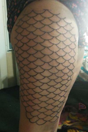 The start to mermaid scales 