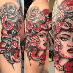 Medusa added onto the rose that was already their. 