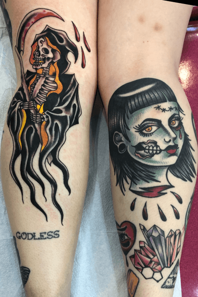 Reaper fresh- knee ditch, punk lady and crystals healed 