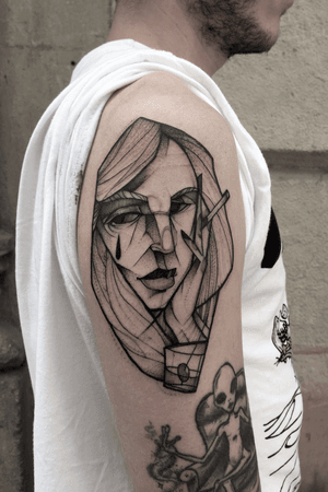 #tattoo #inked #tattoodo #tattoobarcelona #sketchtattoo #girl #girltattoo #vermut 