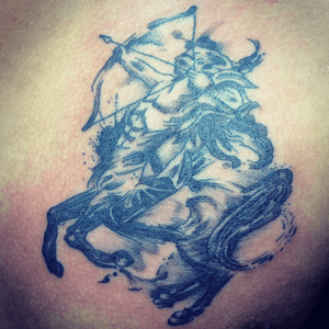 Sagittarius tattoo design for my friend! Thank you for being loyal to me! 😁#ZTattoo#ZTattooPh (Facebook)#z_tattoo_ph (Instagram)#zhelld00 (Tattoodo)#Z_Tattoo-3 (Tattoodo Studio)