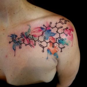 #chemical #chemicalcompound #chemicals #chemistry #chemistrytattoo #watercolor #watercolortattoo #watercolortattoos 