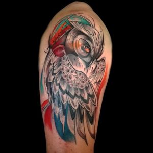 #owl #owltatto #owltattoos #abstract #abstracttattoo #abstracttattoos #watercolor #watercolortattoo #watercolortattoos #blackandgrey #blackandgreytattoo #blackandgreytattoos