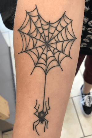 Healed Spider and Heart Web- forearm 