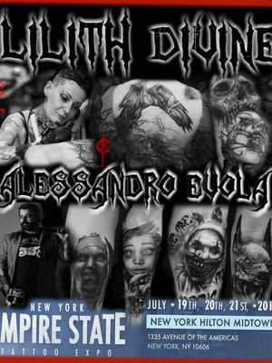We are looking for a crazy customer  at the New York Empire State Tattoo Expo,we would like to do a tattoo together tattooed simultaneous by me and Alessandro Evola we would rather to tattoo horror ,dark realistic themes .If you are enough,contact us !!!!!lilithdivinetattoo@gmail.com🤘#blackandgrey #blackandgreytattoo #tattooartist #tattooart #horrortattoo #horror #DarkArt #darkartists #lilithdivineartist #madnesscircus #NewYorkTattooer #newyork 