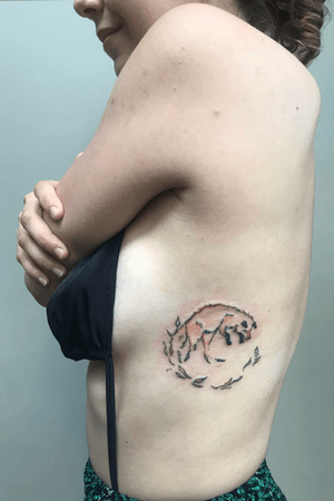 Custom designed handpoked fox — first tattoo