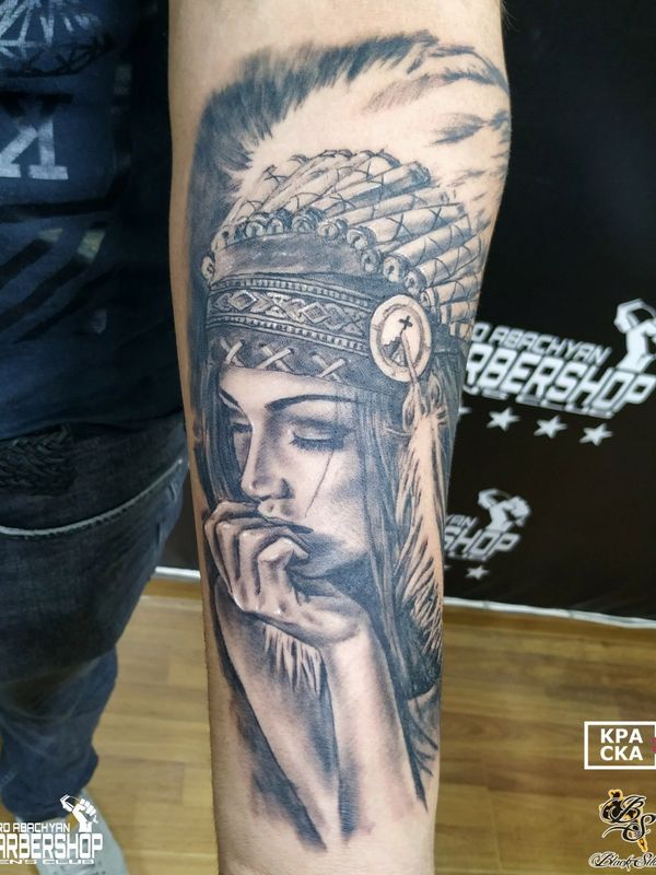 Tattoo from Armenia Yerevan Black silver tattoo