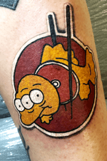 Little Simpsons sticker tat flash