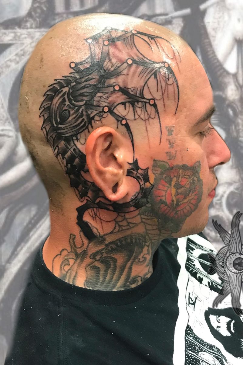 Tattoo uploaded by Kindra Goff • My take on a facehugger from the