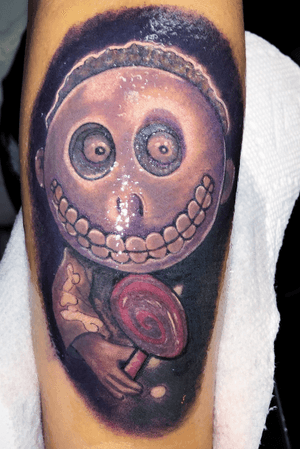 Nightmare before christmas color tattoo