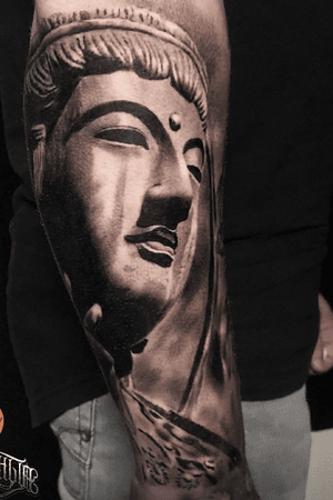 #buddha #statue #tattoos #tattooed #tattoo #tattooink #tattooink #tattooist #tattooismylife #tattooart #tattooartist #tattooshop #inklife #ink #inked #inkedup #blackandgrey #black #realism #relistictattoo #realism #cheyenneprofessionaltattooequipment #cheyenne #instagramsrbija #inkstagram #buddhist
