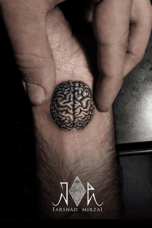 simple brain tattoos
