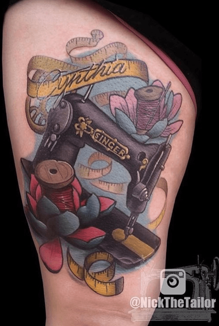 Sewing Inspired Tattoos  thetattooedgeisha