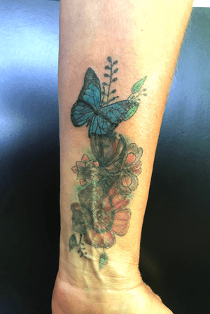 Last part of cover. #color #coverup #flower #butterfly 