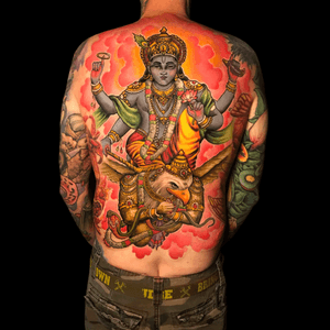 Full backpiece - tons of detail and adventurous color in this one!