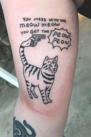 This cat meme tattoo!!! #meme #cat #losangeles #softfury 