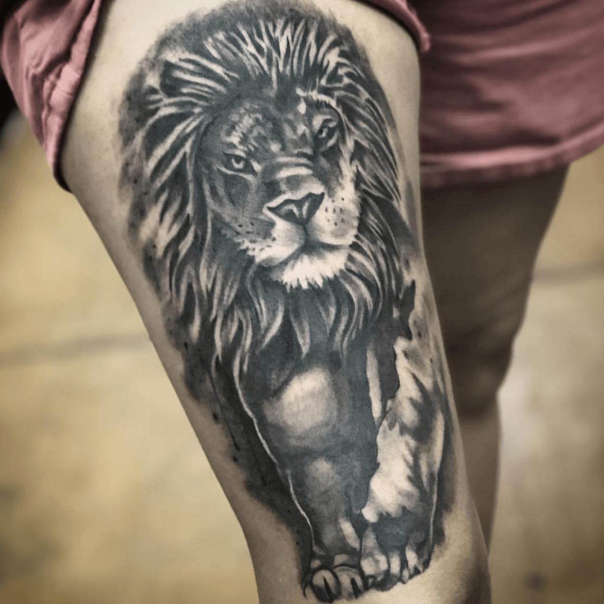 Be brave and Be Happy with Tiger and Elephant Quotes Tattoo Men and Body  Tattoo